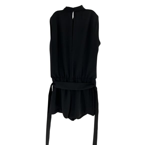 Amanda Uprichard x Revolve 'Fabienne' Black Polyester Romper Size M - Picture 3 of 4